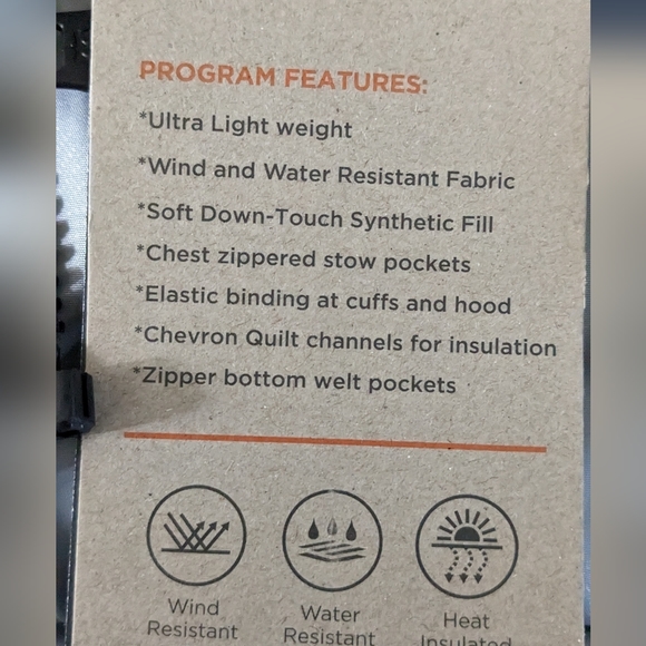 Hawke & Co Chevron Heat Insulated, Wind Water Resistant Hooded Jacket Large Nwt❤ - Picture 13 of 17